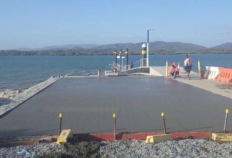 Boat ramp installation - Coorooman Creek Qld - CMG