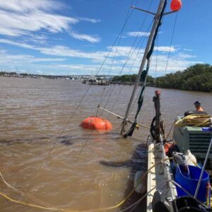 Clean up of Brisbane city floods Commercial marine group