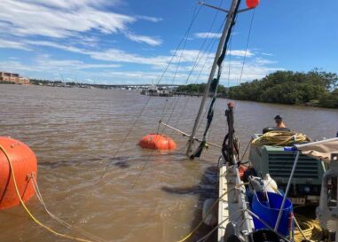 Clean up of Brisbane city floods Commercial marine group