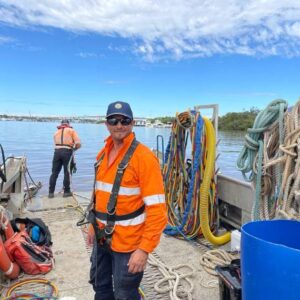 Team in process of clean up Brisbane river - Commercial Marine Group