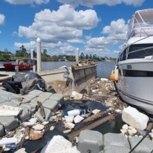 massive cleanup and removal of debris - Brisbane river - Commercial Marine Group